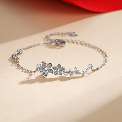 New 925 Sterling Silver Couple Bracelet, valentine gift