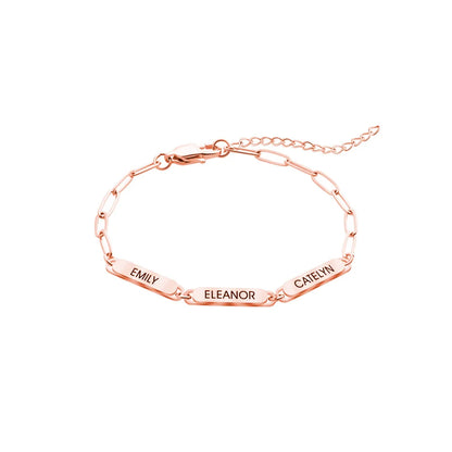Personalized Name Paperclip Bracelet – Valentine’s Gift