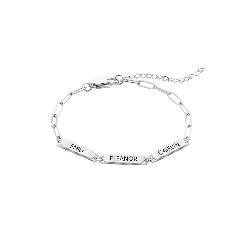 Personalized Name Paperclip Bracelet – Valentine’s Gift
