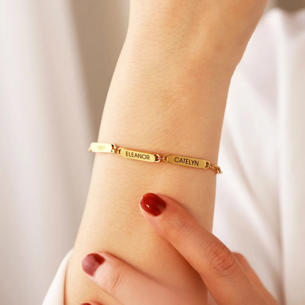 Personalized Name Paperclip Bracelet – Valentine’s Gift